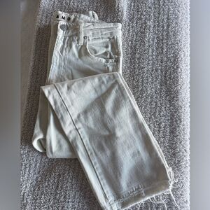 AMO Women's Cream Flare Jeans